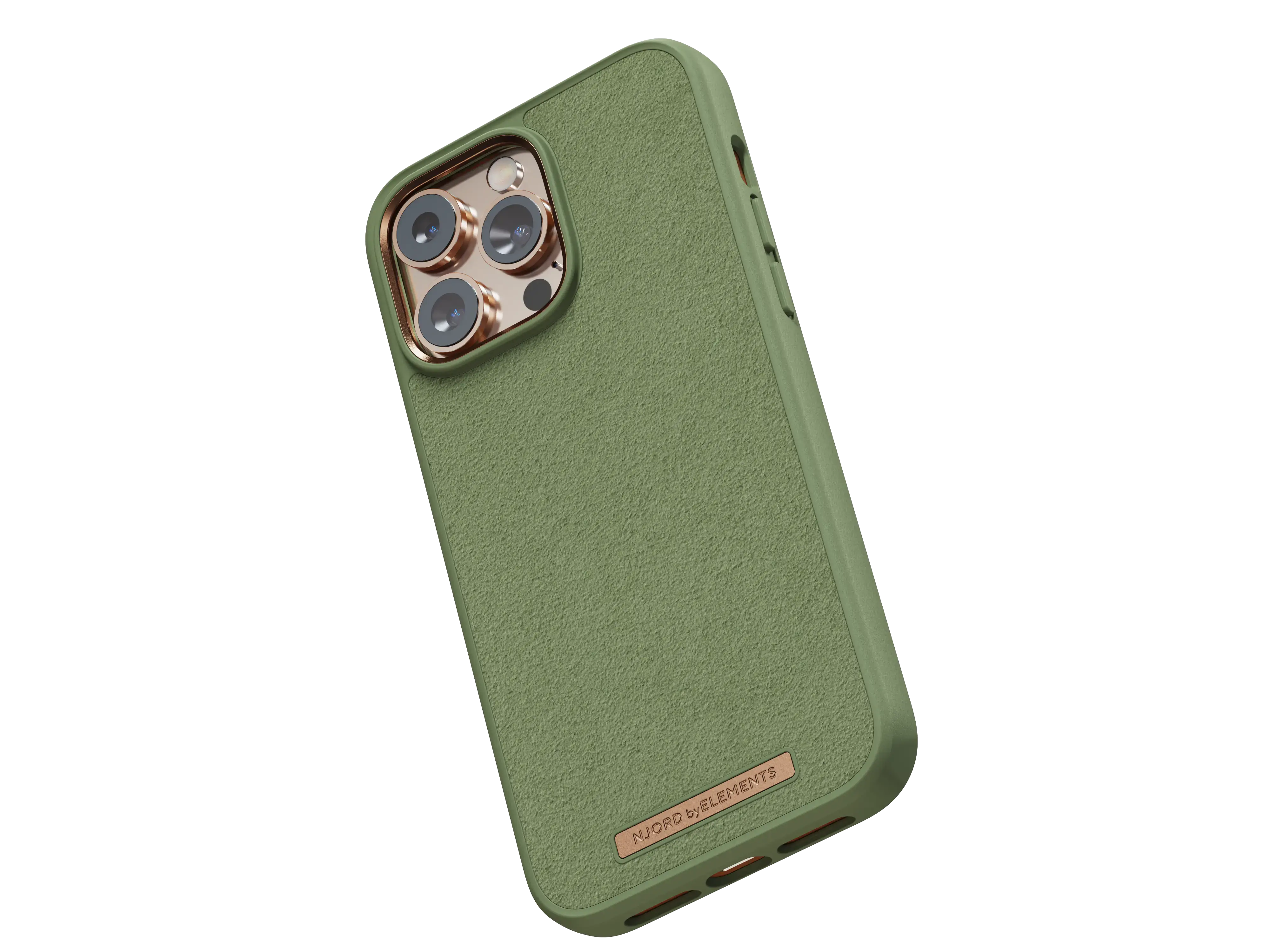 Чохол Njord Suede Comfort+ Case for iPhone 14 Pro Max - Olive (NA44CM06)