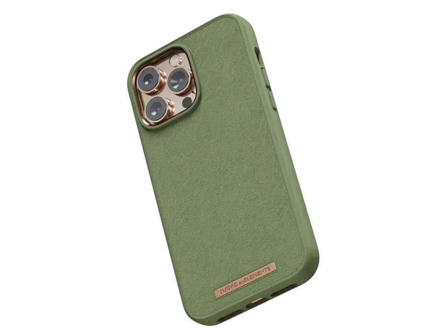 Чохол Njord Suede Comfort+ Case for iPhone 14 Pro Max - Olive (NA44CM06)