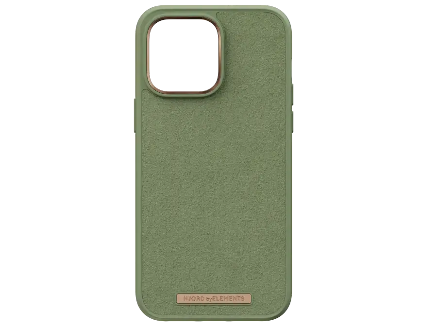 Чохол Njord Suede Comfort+ Case for iPhone 14 Pro Max - Olive (NA44CM06)