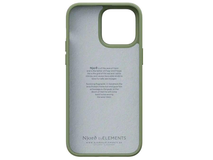 Чохол Njord Suede Comfort+ Case for iPhone 14 Pro Max - Olive (NA44CM06)