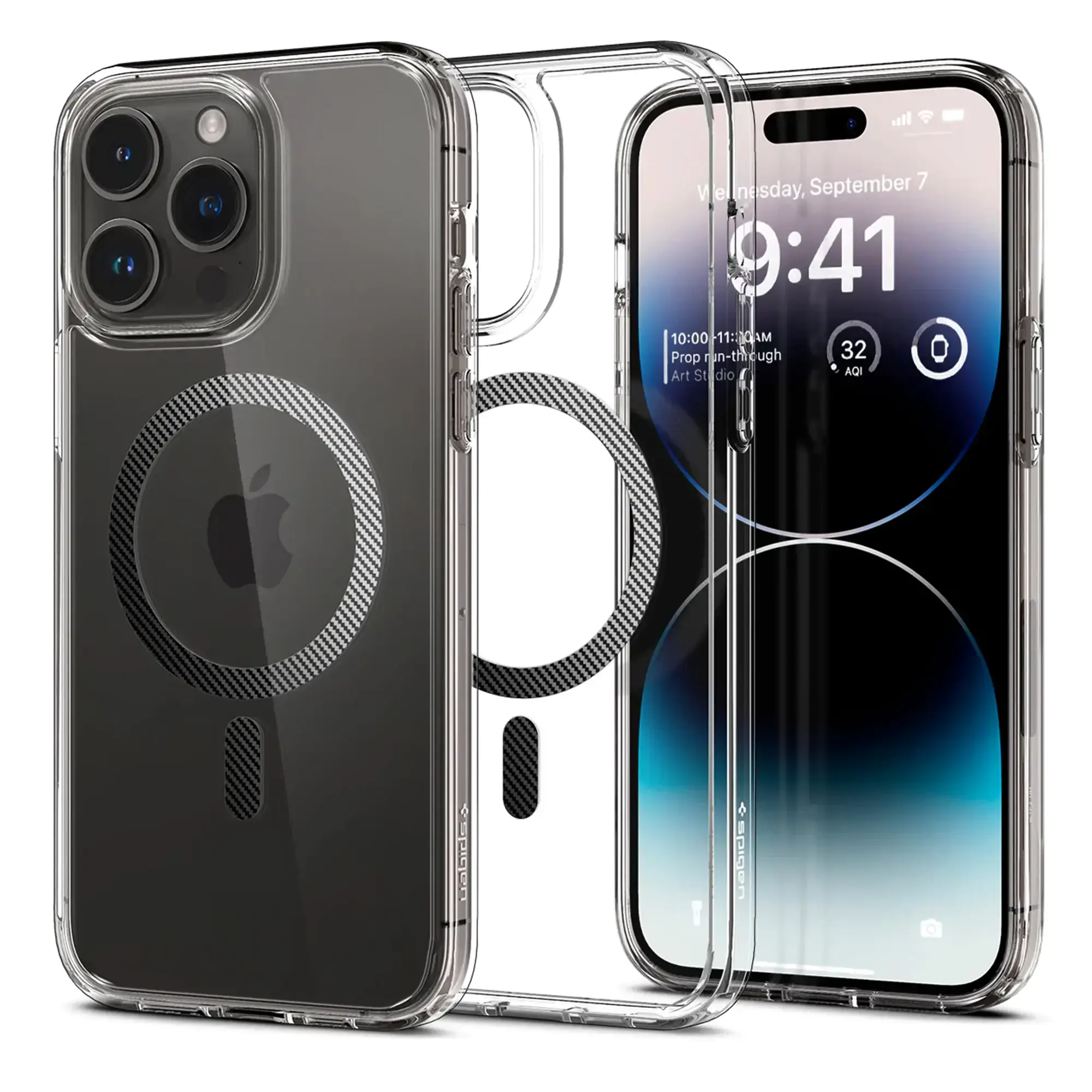 Чохол Spigen iPhone 14 Pro Max Ultra Hybrid MagSafe - Carbon Fiber (ACS04827)
