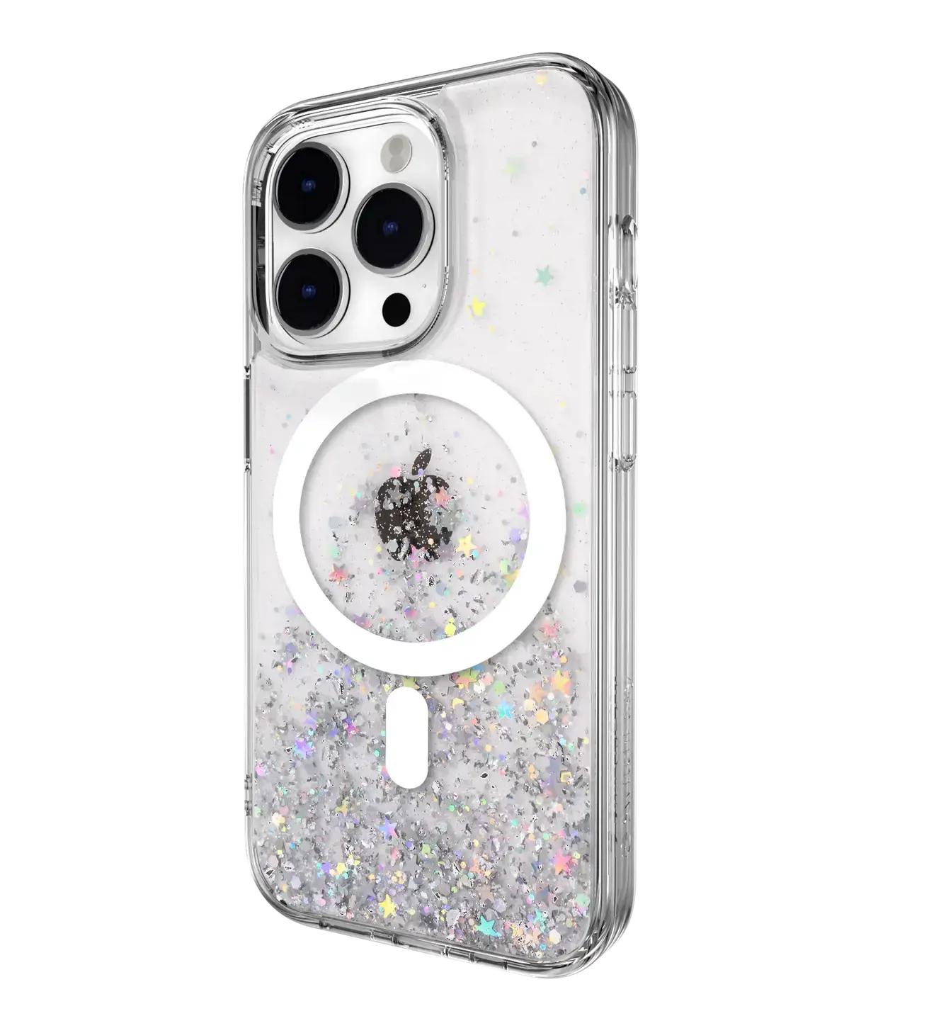 Чехол SwitchEasy Starfield M 3D Glitter Resin Case with MagSafe for iPhone 14 Pro - Transparent (SPH61P021TR22)
