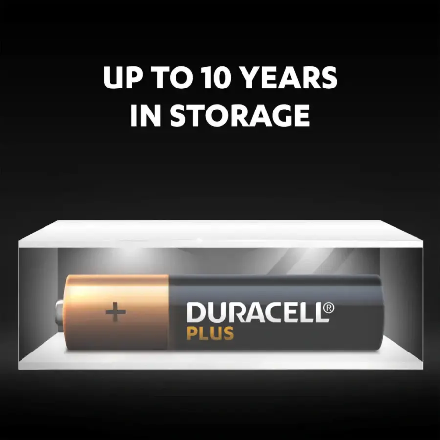 Лужні батарейки Duracell Plus AA Alkaline Batteries +100% EXTRA LIFE [Pack of 8] 1,5V LR06/MN1500 (5000394140899)