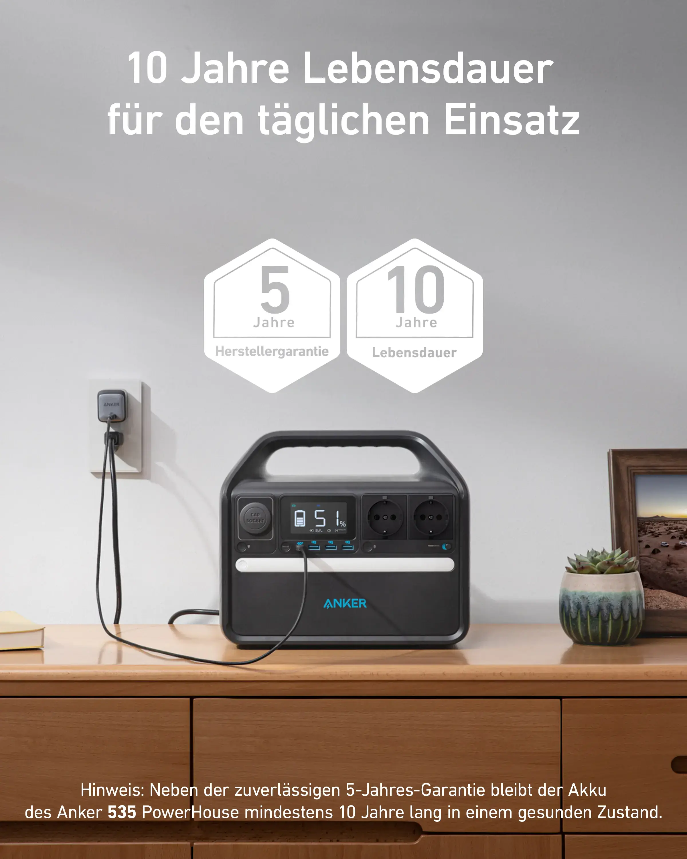 Портативна зарядна станція Anker 535 PowerHouse - 512Wh | 500W