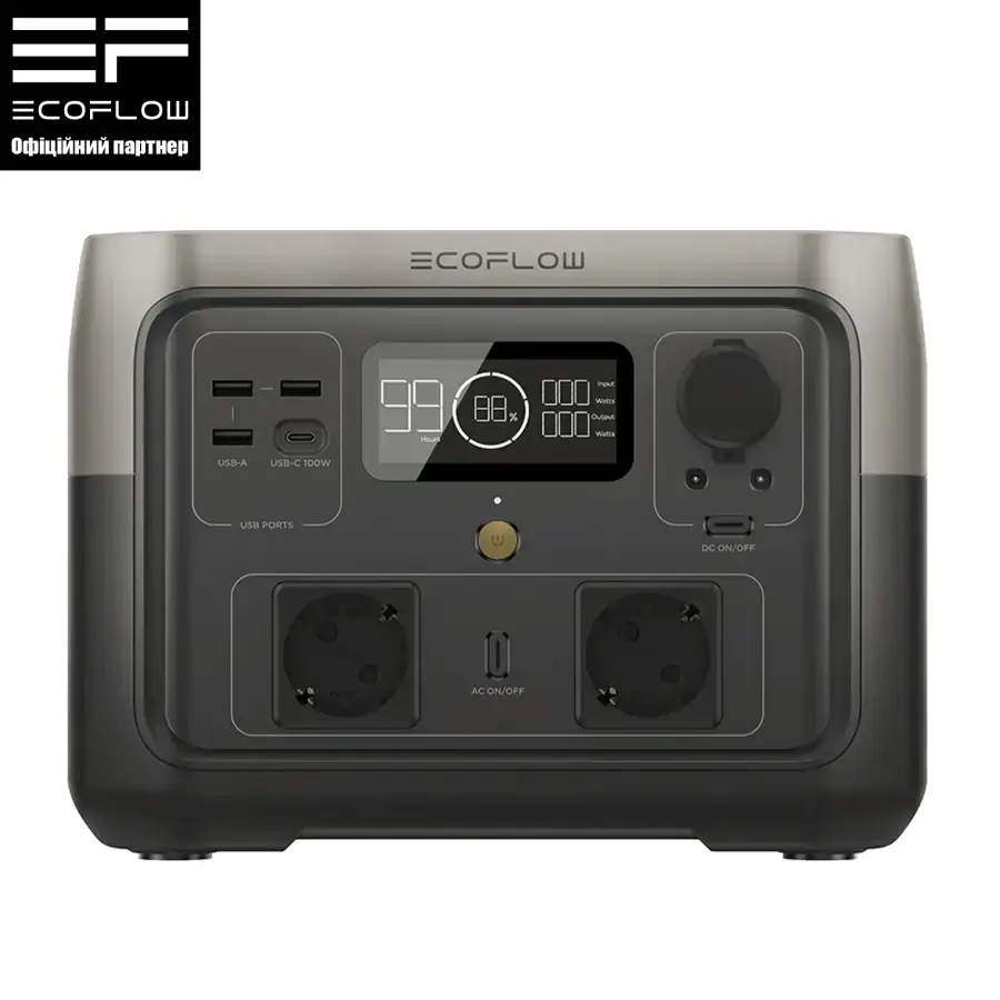 Портативная зарядная станция EcoFlow RIVER 2 Max (RIVER2Max, ZMR610-B-EU)