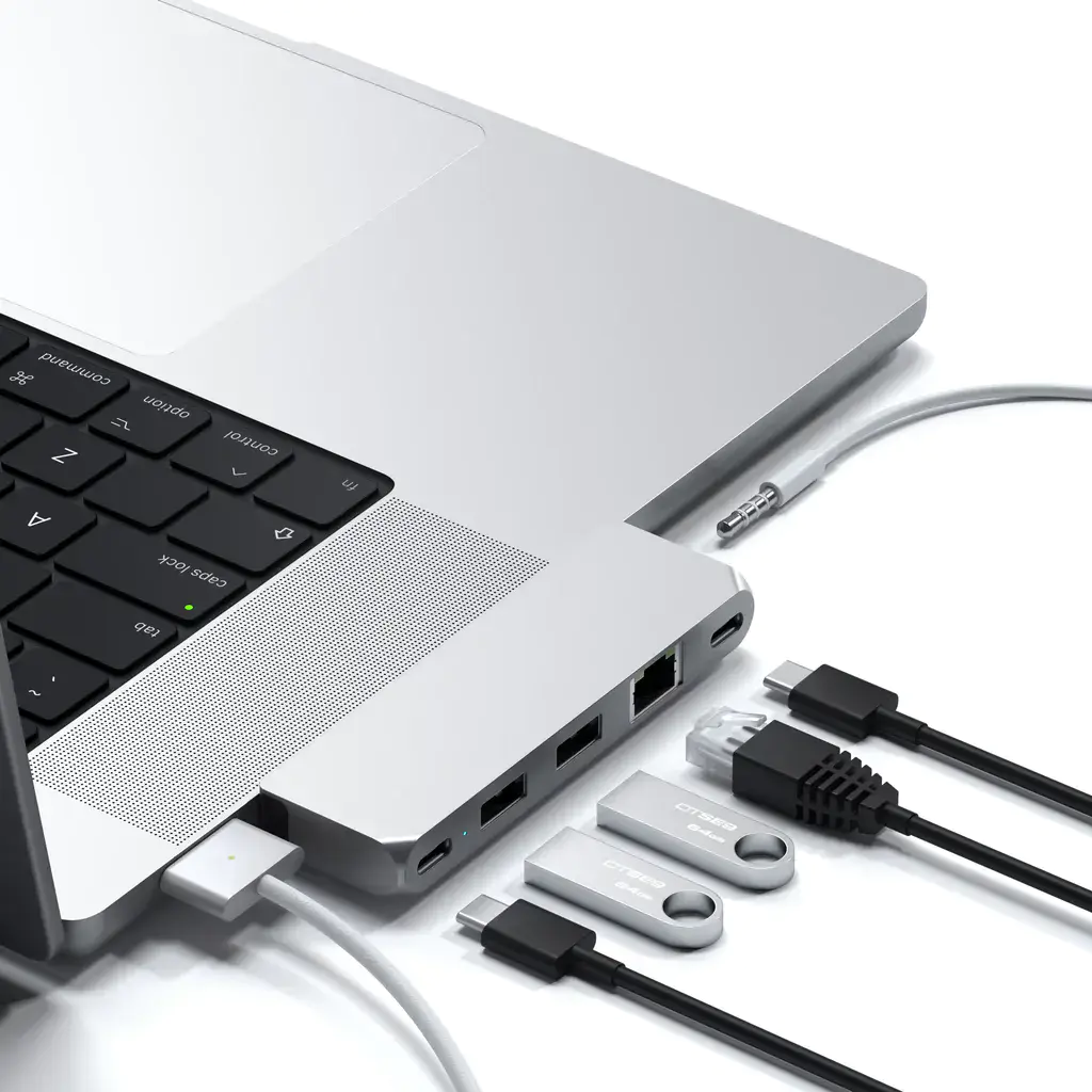 Satechi USB-C Pro Hub Mini Adapter Silver (ST-UCPHMIS)