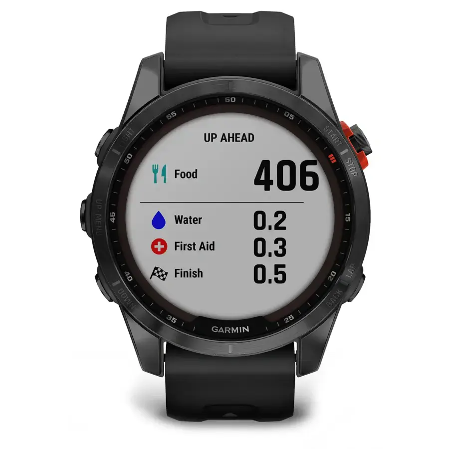 Смарт-годинник Garmin Fenix 7S Solar Slate Gray with Black Band (010-02539-12/13)