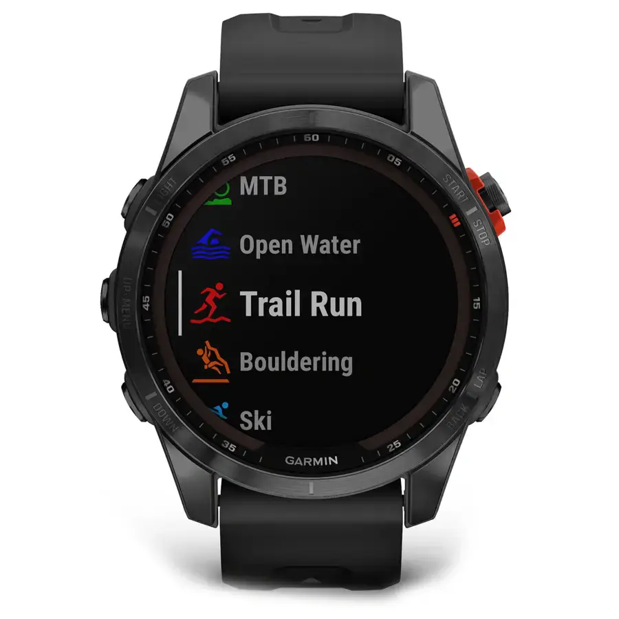 Смарт-годинник Garmin Fenix 7S Solar Slate Gray with Black Band (010-02539-12/13)