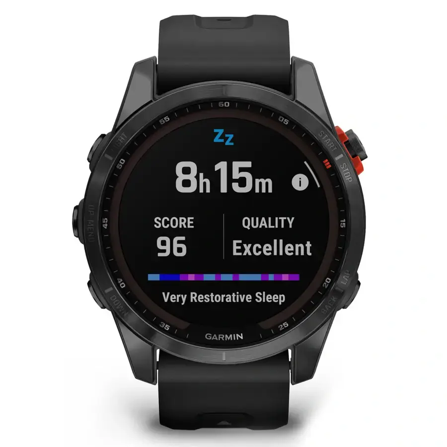 Смарт-годинник Garmin Fenix 7S Solar Slate Gray with Black Band (010-02539-12/13)
