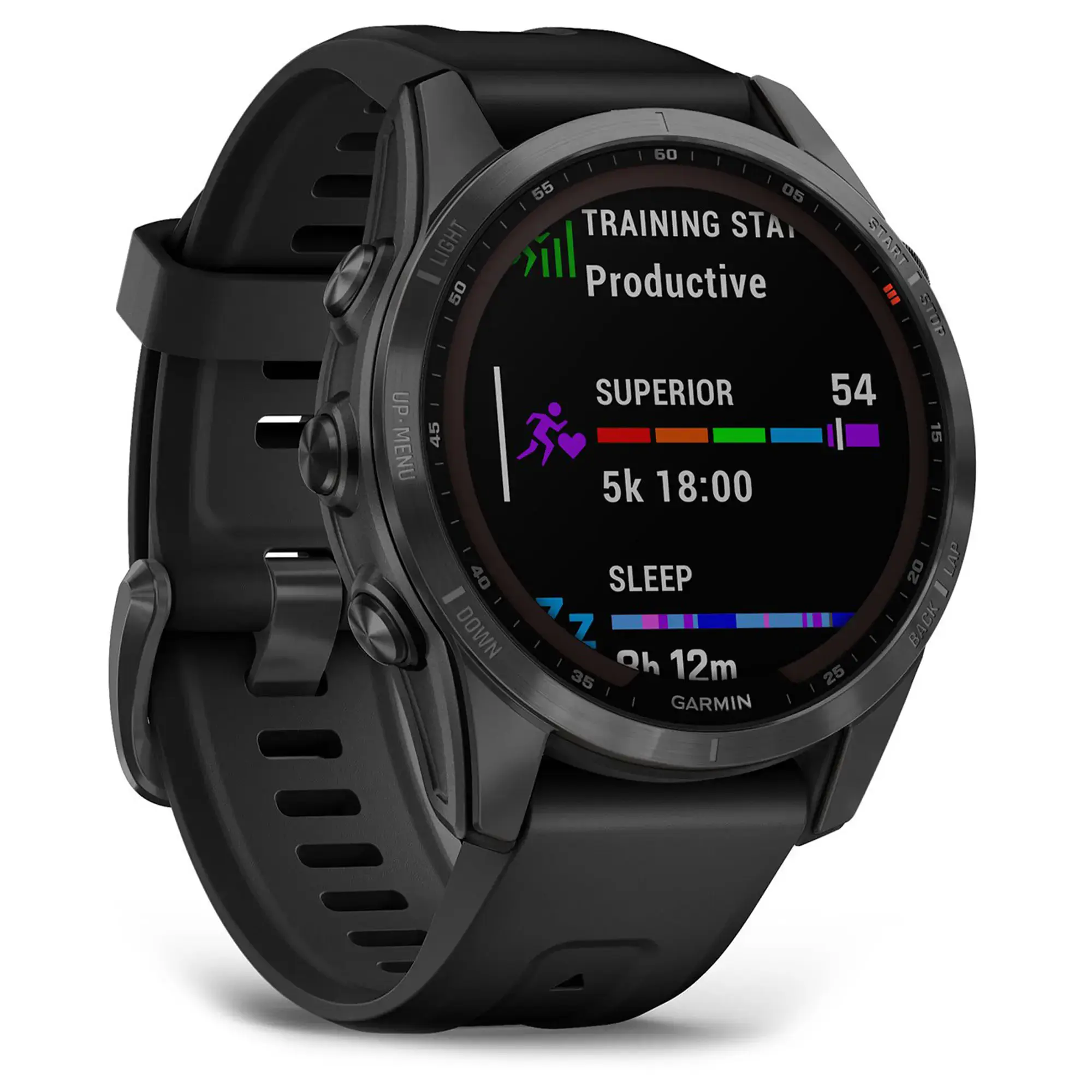 Смарт-годинник Garmin Fenix 7S Solar Slate Gray with Black Band (010-02539-12/13)