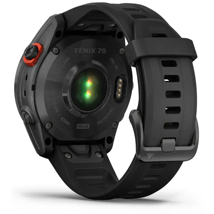 Смарт-годинник Garmin Fenix 7S Solar Slate Gray with Black Band (010-02539-12/13)