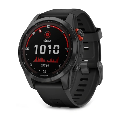 Смарт-часы Garmin Fenix 7S Solar Slate Gray with Black Band (010-02539-12/13)