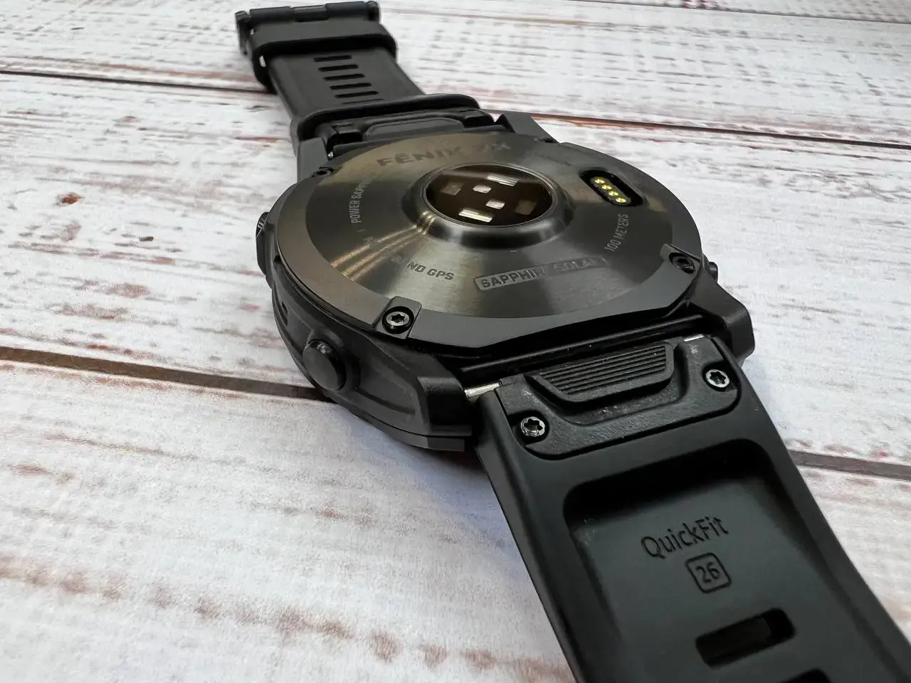 ⌚️USED Смарт-годинник Garmin Fenix 7X Sapphire Solar Black DLC Titanium with Black Band (010-02541-22/23), (Стан - 9.5/10 у використанні 1 місяць, Комплект - повний | гарантія - 1 міс.)