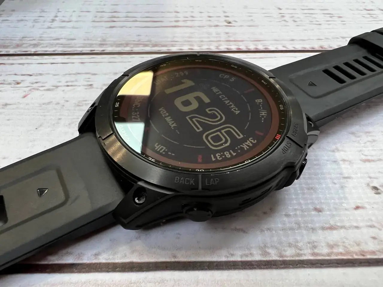 ⌚️USED Смарт-годинник Garmin Fenix 7X Sapphire Solar Black DLC Titanium with Black Band (010-02541-22/23), (Стан - 9.5/10 у використанні 1 місяць, Комплект - повний | гарантія - 1 міс.)