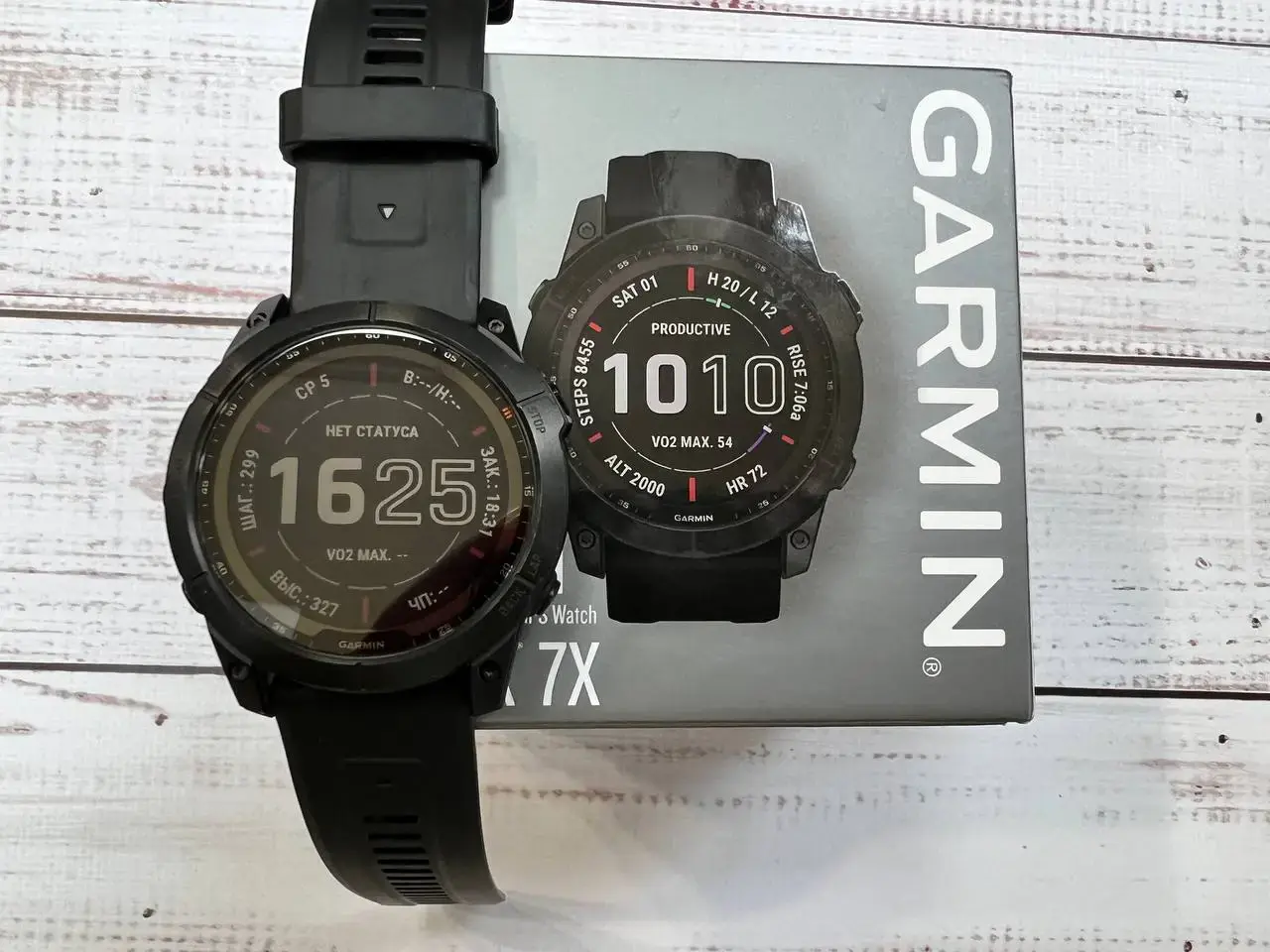 ⌚️USED Смарт-годинник Garmin Fenix 7X Sapphire Solar Black DLC Titanium with Black Band (010-02541-22/23), (Стан - 9.5/10 у використанні 1 місяць, Комплект - повний | гарантія - 1 міс.)