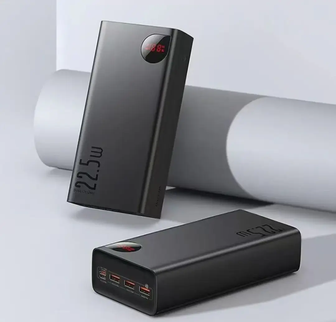 Внешний аккумулятор Baseus Adaman Metal Digital Display Quick Charge Power Bank 40000mAh 22.5W Black (PPAD020001)