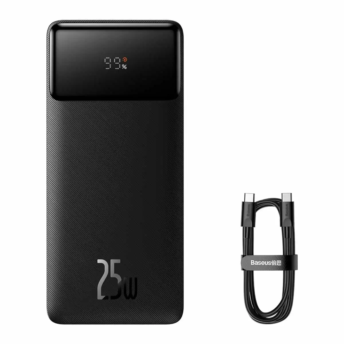Зовнішній акумулятор Baseus Bipow Digital Display Fast Charge Power Bank 20000mAh 25W Black (PPBD020301)