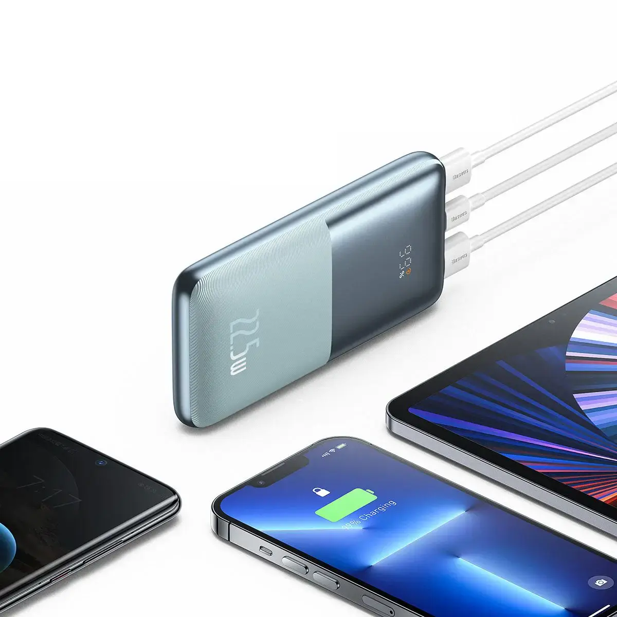 Внешний аккумулятор Baseus Bipow Pro Digital Display Fast Charge Power Bank 10000mAh 22.5W Blue (PPBD040003)