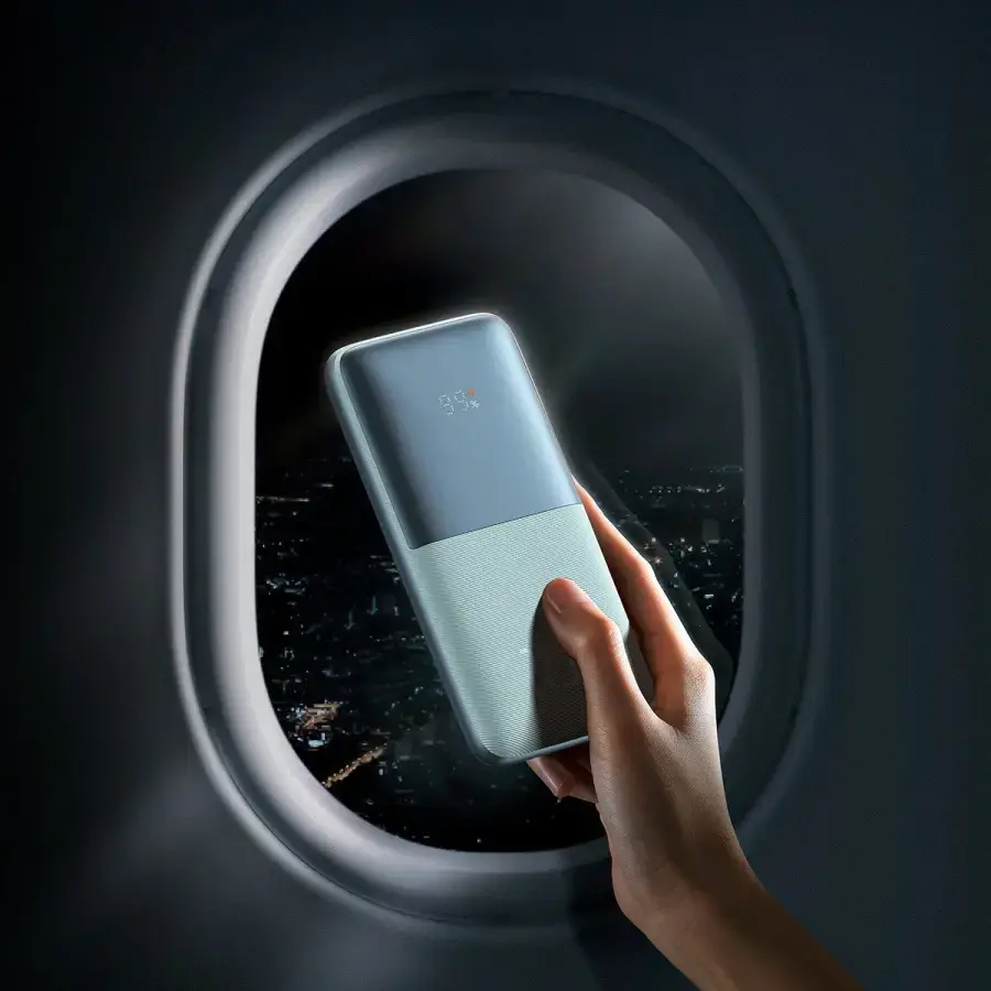 Зовнішній акумулятор Baseus Bipow Pro Digital Display Fast Charge Power Bank 10000mAh 22.5W Blue (PPBD040003)