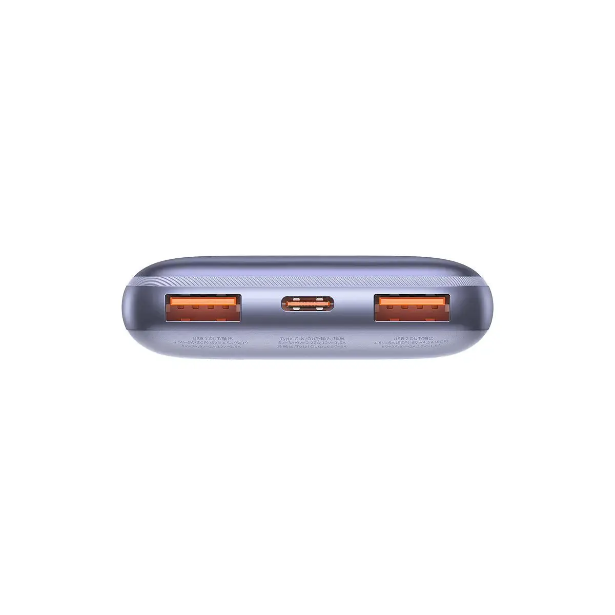 Зовнішній акумулятор Baseus Bipow Pro Digital Display Fast Charge Power Bank 10000mAh 22.5W Purple (PPBD040005)