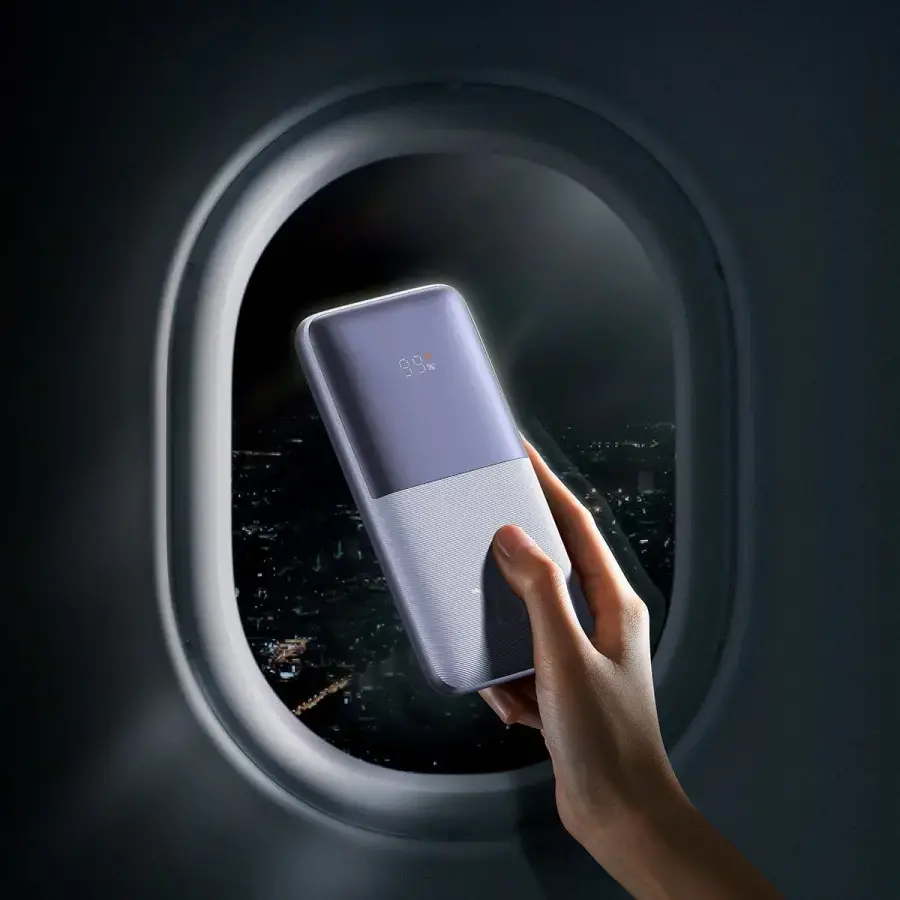 Зовнішній акумулятор Baseus Bipow Pro Digital Display Fast Charge Power Bank 10000mAh 22.5W Purple (PPBD040005)