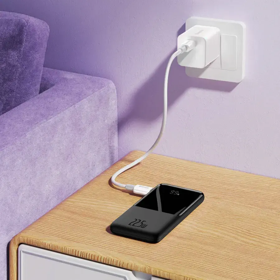 Зовнішній акумулятор Baseus Elf Digital Display Fast Charge 10000mAh 22.5W Black (PPJL010001)