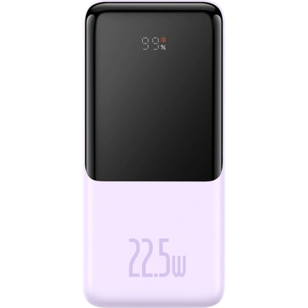 Зовнішній акумулятор Baseus Elf Digital Display Fast Charge 10000mAh 22.5W Purple (PPJL010005)