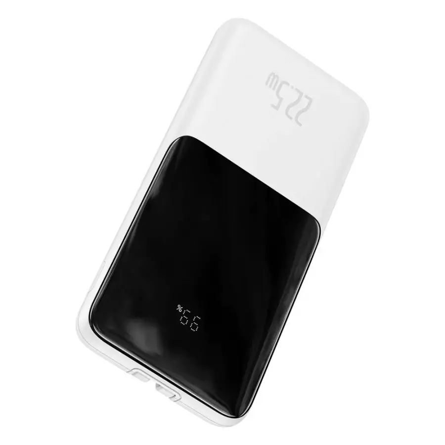 Зовнішній акумулятор Baseus Elf Digital Display Fast Charge 10000mAh 22.5W White (PPJL010002)