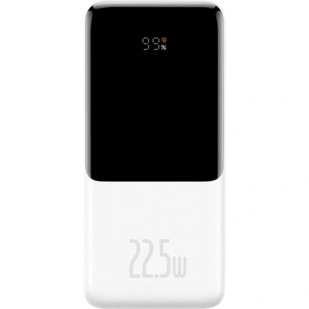 Внешний аккумулятор Baseus Elf Digital Display Fast Charge 10000mAh 22.5W White (PPJL010002)