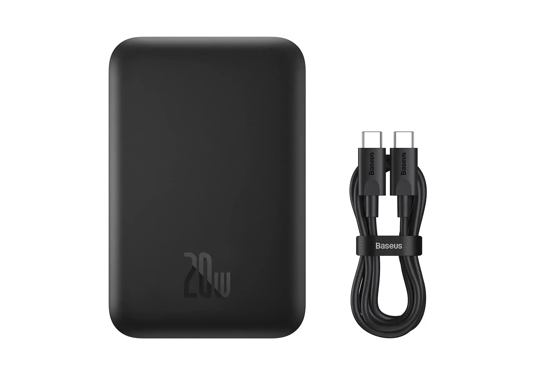 Внешний аккумулятор с беспроводной зарядкой Baseus Magnetic Wireless PowerBank 6000mAh 20W Black (PPCX020001)