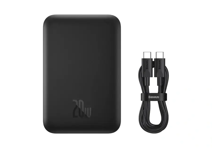 Зовнішній акумулятор з бездротовою зарядкою Baseus Magnetic Wireless PowerBank 6000mAh 20W Black (PPCX020001)