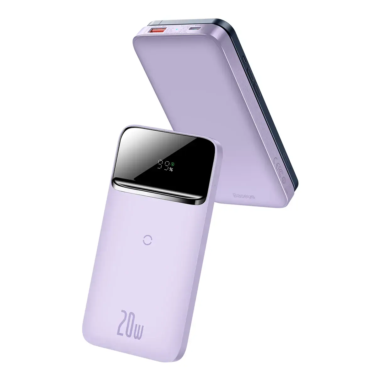 Зовнішній акумулятор Baseus Magnetic Wireless Quick Charging Power Bank 10000mAh 20W 2022 Edition - Purple (PPCX010105)