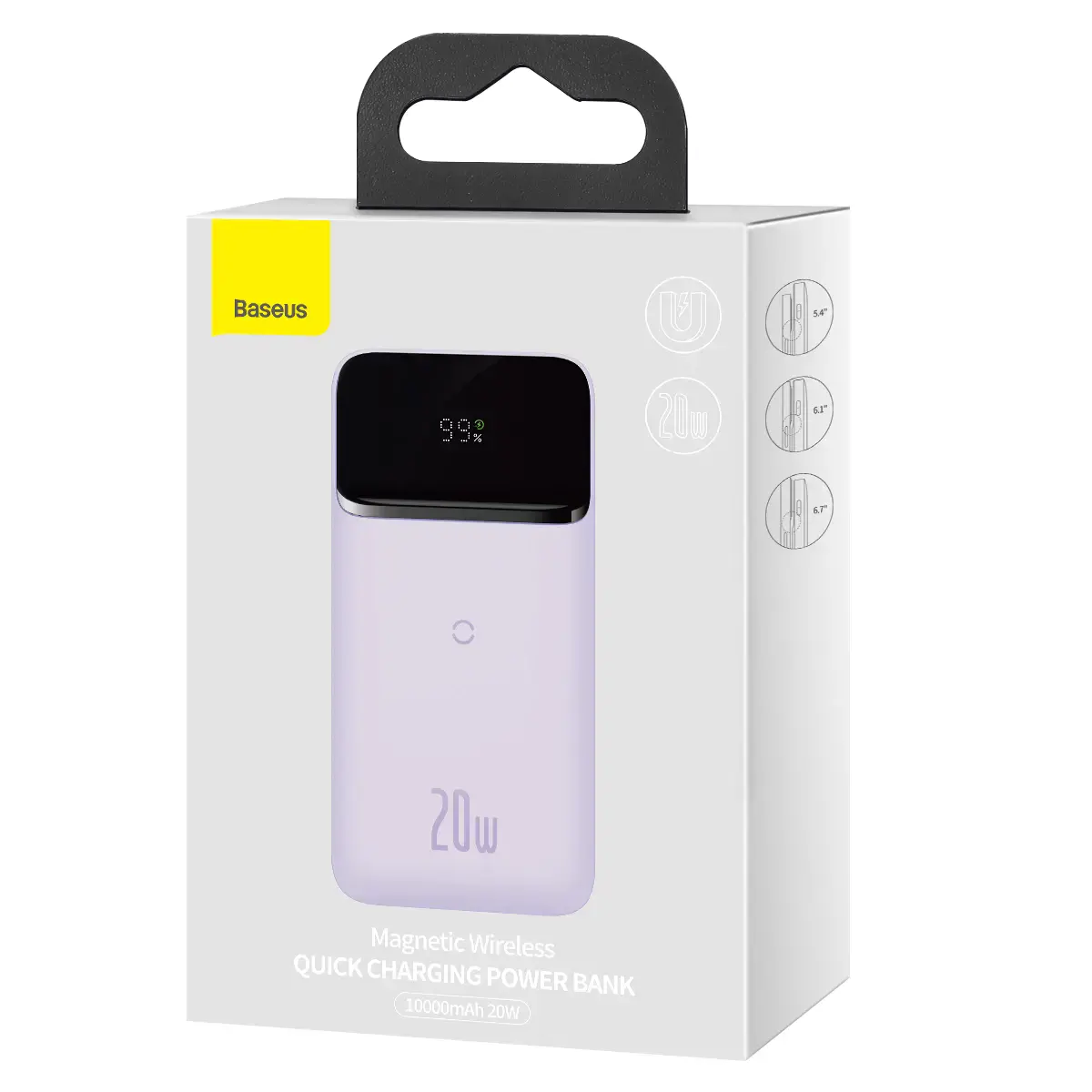 Зовнішній акумулятор Baseus Magnetic Wireless Quick Charging Power Bank 10000mAh 20W 2022 Edition - Purple (PPCX010105)