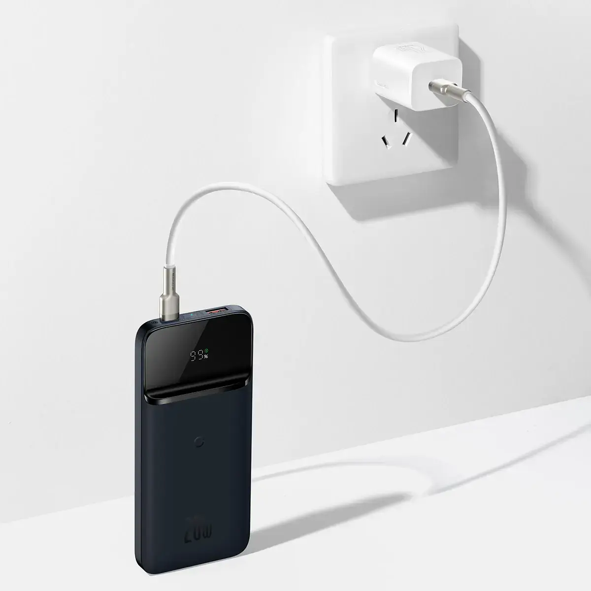 Зовнішній акумулятор Baseus Magnetic Wireless Quick Charging Power Bank 10000mAh 20W 2022 Edition - Blue (PPCX010103)