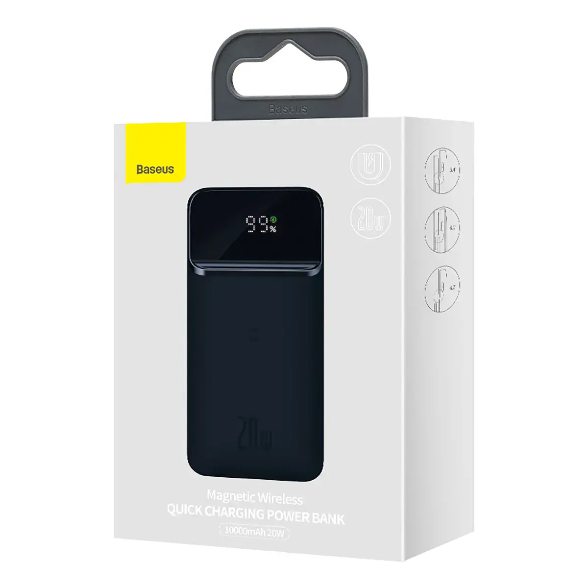 Зовнішній акумулятор Baseus Magnetic Wireless Quick Charging Power Bank 10000mAh 20W 2022 Edition - Blue (PPCX010103)