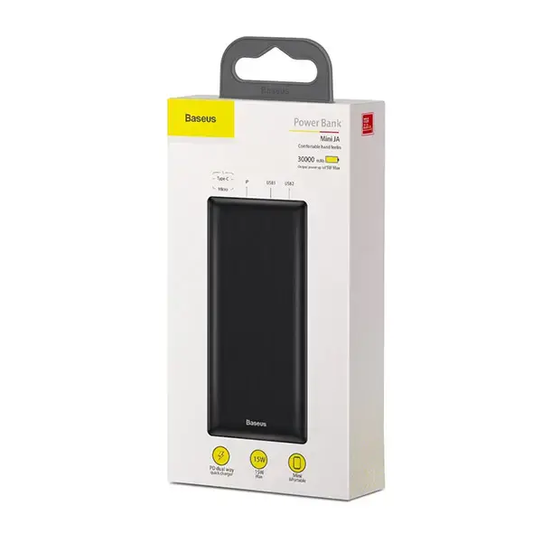 Внешний аккумулятор Baseus Mini JA 30000mAh 15W Black (PPJAN-C01)