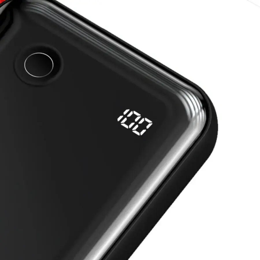 Зовнішній акумулятор Baseus Mini S Digital Display Power Bank 10000mAh (with Type-C cable) Black (PPXF-A01)