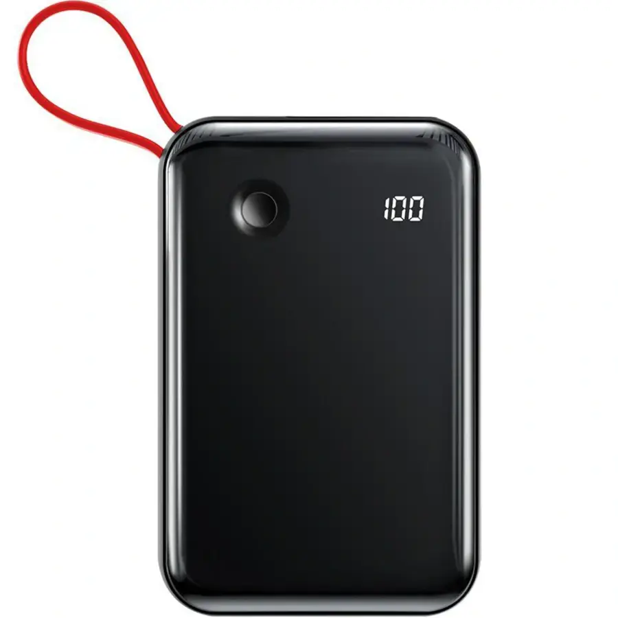 Зовнішній акумулятор Baseus Mini S Digital Display Power Bank 10000mAh (with Type-C cable) Black (PPXF-A01)
