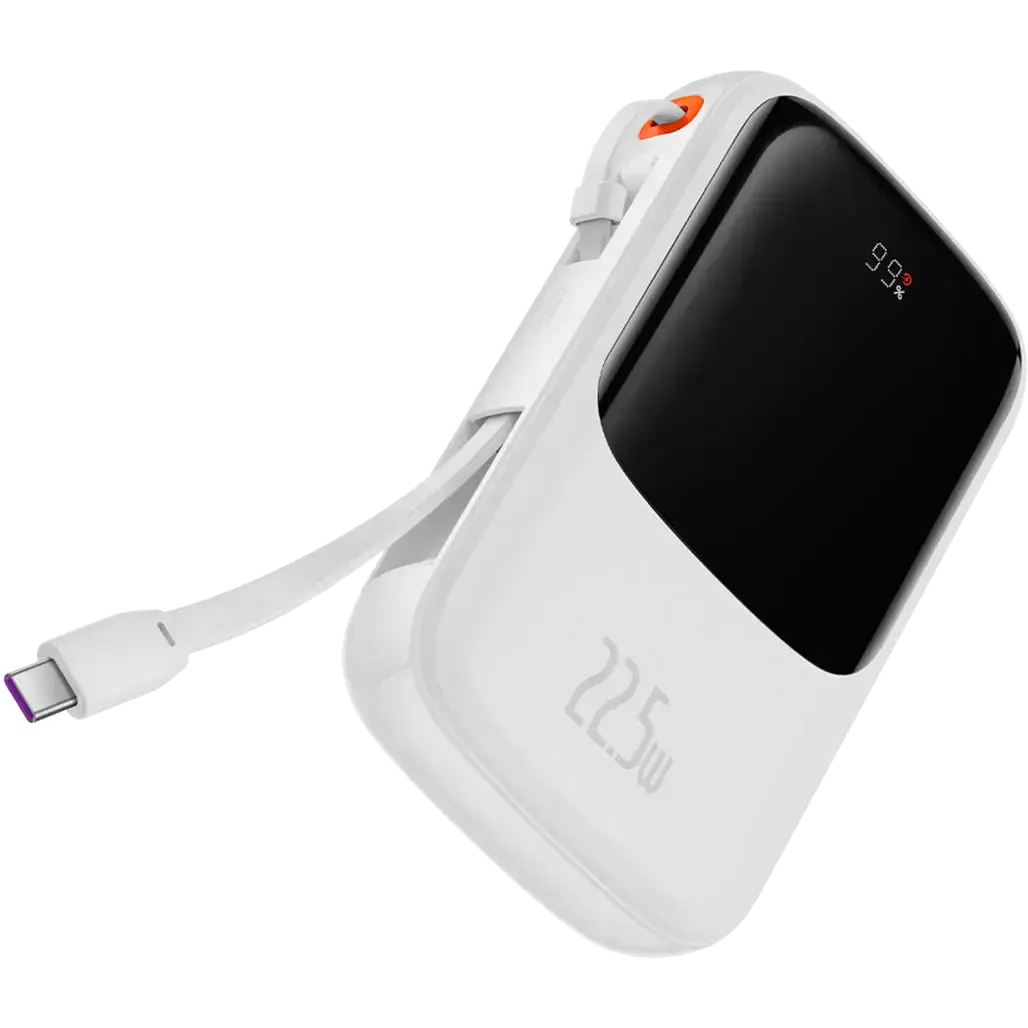 Внешний аккумулятор Baseus Qpow Pro 10000mAh 22.5W White (PPQD020102)