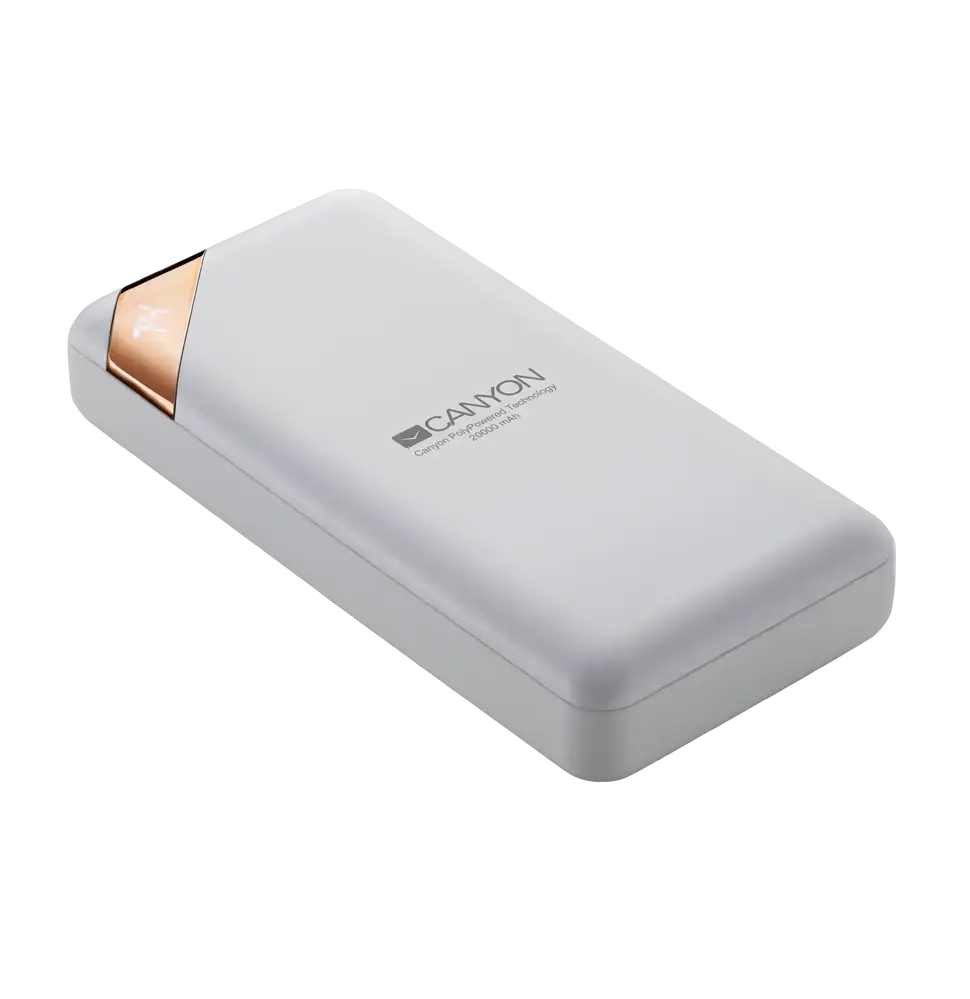 Внешний аккумулятор Canyon 20000 mAh PB-202 - White (CNE-CPBP20W)