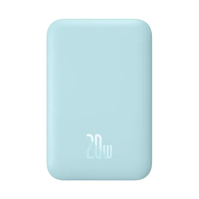 Внешний аккумулятор с беспроводной зарядкой Baseus Magnetic Wireless Power Bank 6000mAh 20W Blue (PPCX020003)