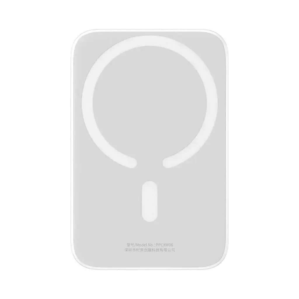 Внешний аккумулятор с беспроводной зарядкой Baseus Magnetic Wireless Power Bank 6000mAh 20W White (PPCX020002)