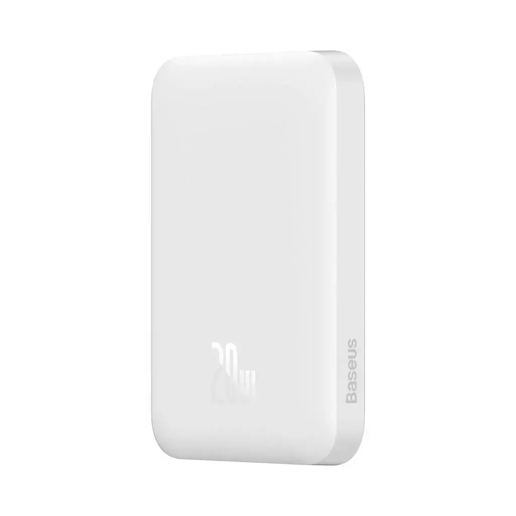 Внешний аккумулятор с беспроводной зарядкой Baseus Magnetic Wireless Power Bank 6000mAh 20W White (PPCX020002)