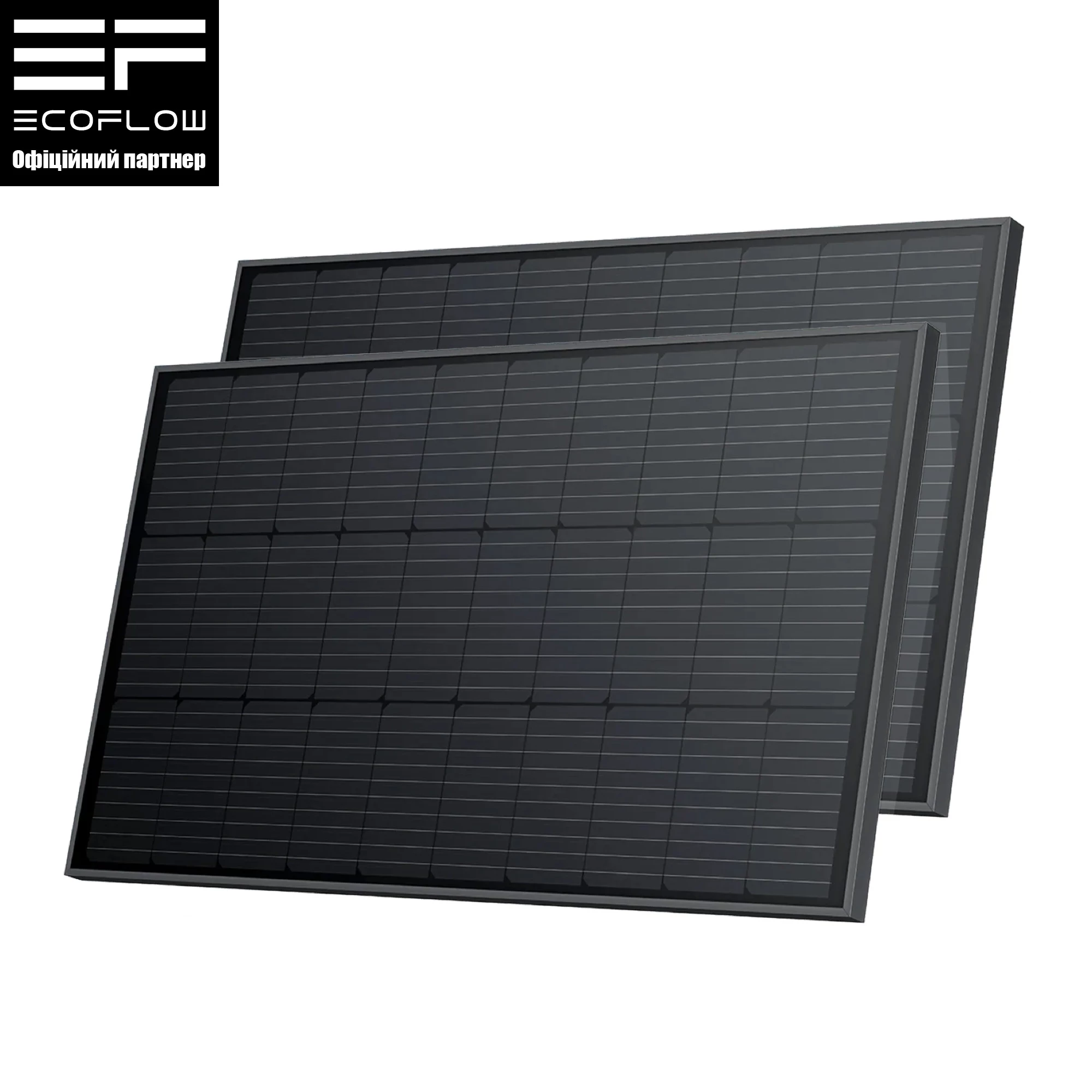 Набір сонячних панелей EcoFlow 2*100W Rigid Solar Panel (EFSolar2*100W)