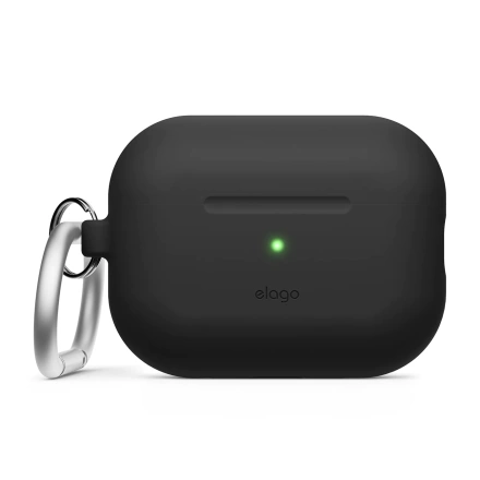 Чехол Elago Silicone Hang Case for Airpods Pro 2nd Gen - Black (EAPP2CSC-ORHA-BK, EAPP2SC-ORHA-BK, EAPP2SC-HANG-BK)