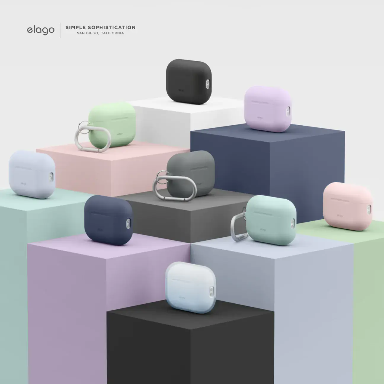 Чохол Elago Silicone Hang Case for Airpods Pro 2nd Gen - Dark Gray (EAPP2SC-HANG-DGY)