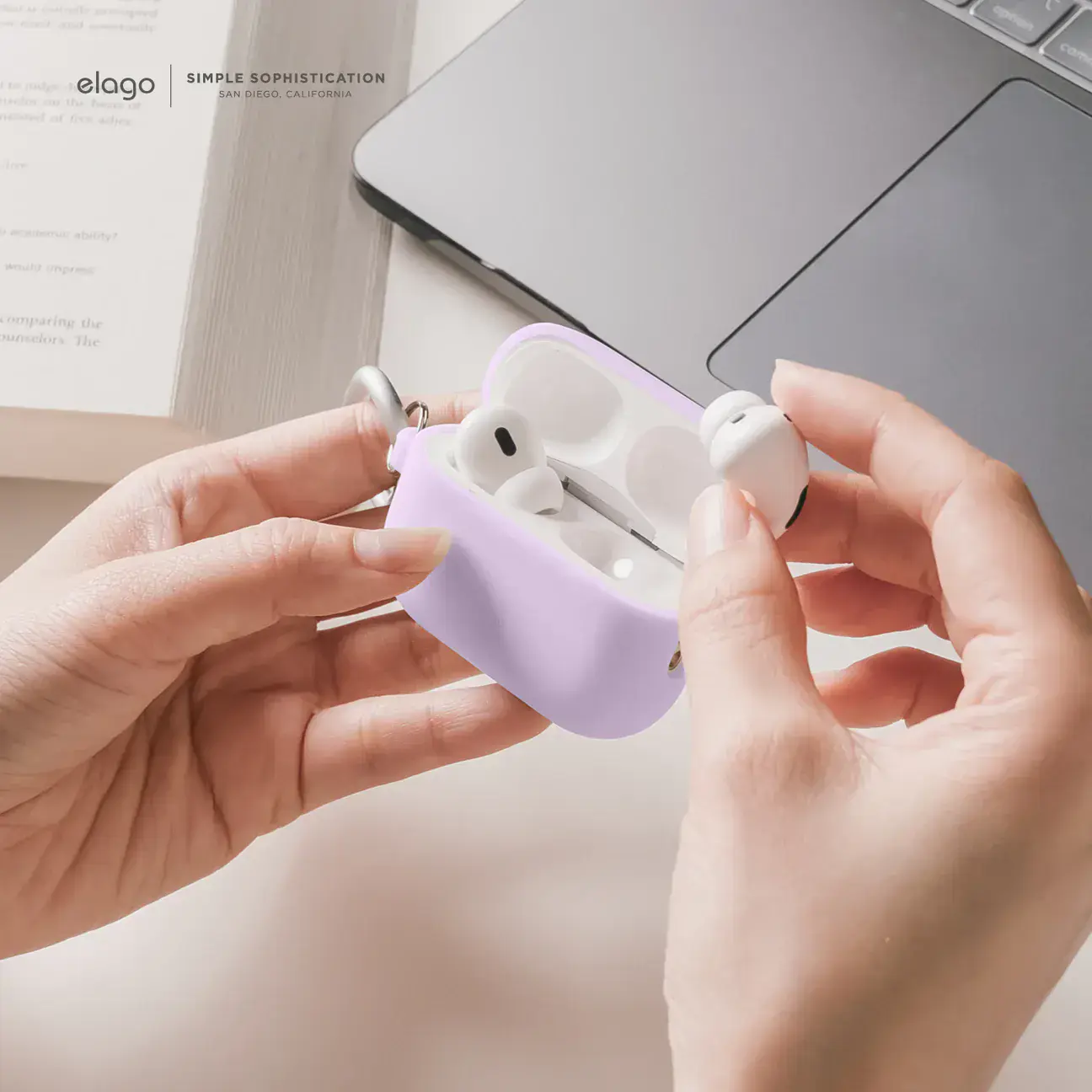 Чохол Elago Silicone Hang Case for Airpods Pro 2nd Gen - Mint (EAPP2CSC-ORHA-MT, EAPP2SC-HANG-MT)