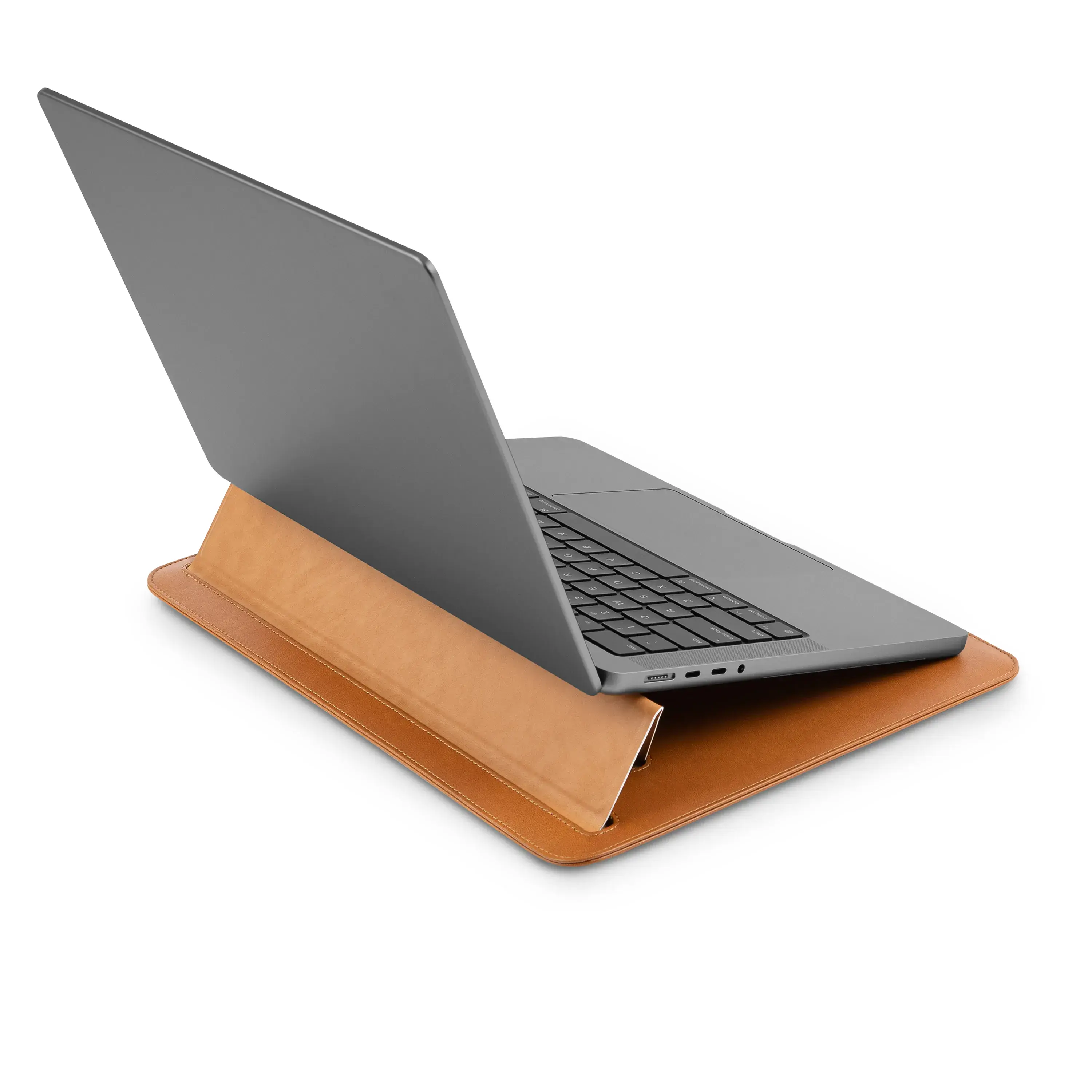 Чехол Moshi Muse 3-in-1 Slim Laptop Sleeve for MacBook Pro 14"/MacBook Air 13" M2 - Caramel Brown (99MO034752)