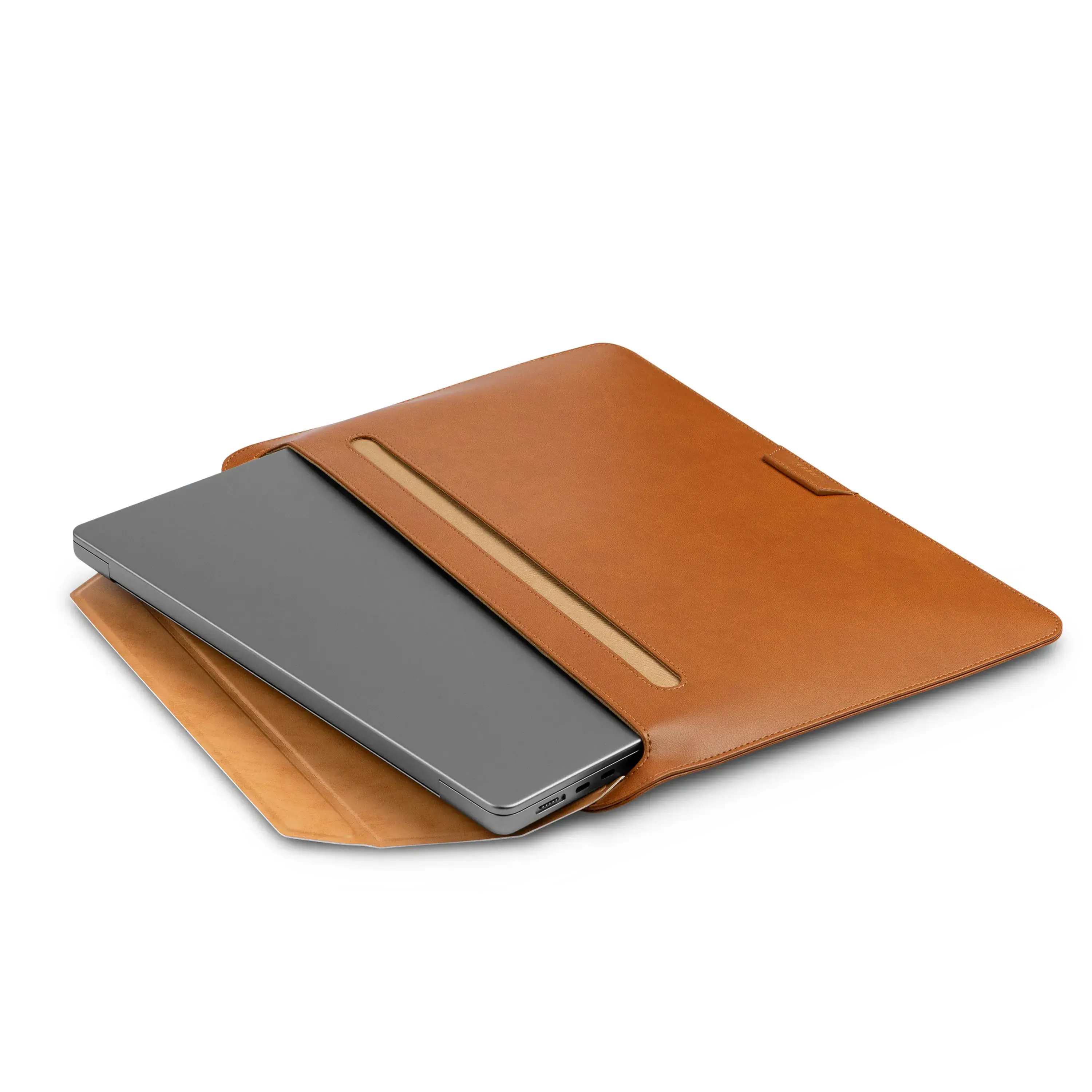 Чехол Moshi Muse 3-in-1 Slim Laptop Sleeve for MacBook Pro 14"/MacBook Air 13" M2 - Caramel Brown (99MO034752)