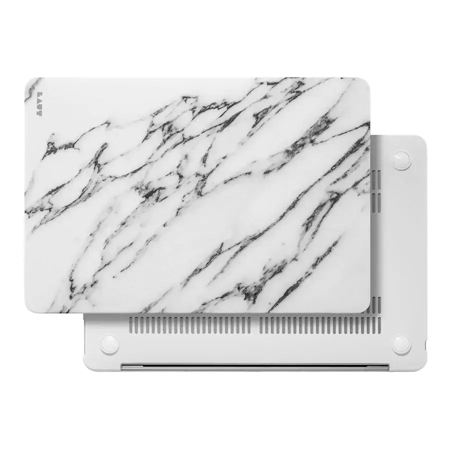 Чохол-накладка LAUT HUEX ELEMENTS для MacBook Air 13" (2010-2017) Marble White (LAUT_MA13_HXE_MW)